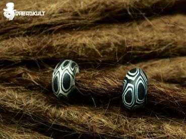 dreadperlen black annual rings, fimo dreadperlen, dreadshop, shop fuer dreadlocks, dreadlockschmuck aus fimo, dreadschmuck und mehr, dreadstyle, dread beads polymer clay, dk, fimo dreadperlen, dreadschmuck aus fimo, polymer clay dread beads, dreadlocks je